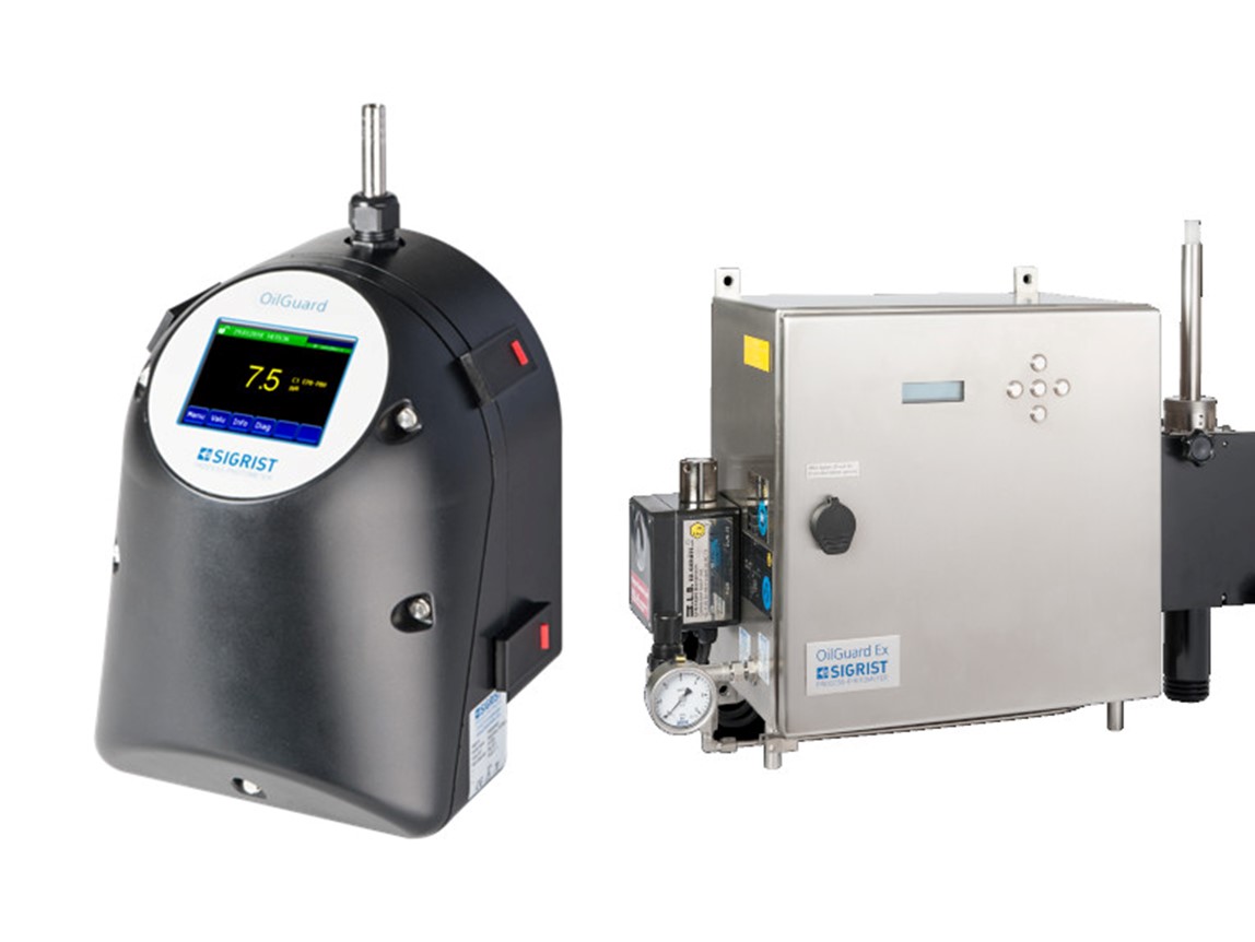 Öljyjäämämittaus Vesienkäsittelyyn GWB Sigrist Oilguard